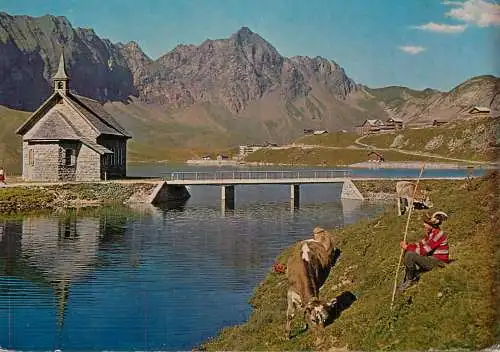 Switzerland Melchtal lake scene