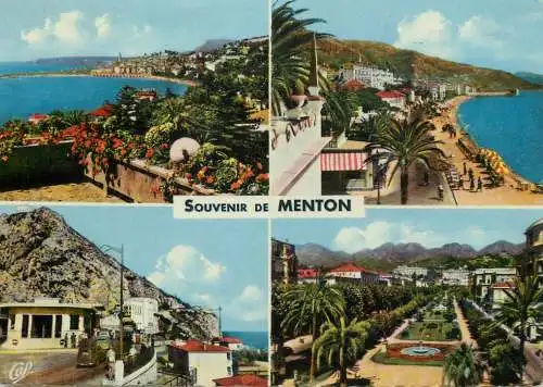 France Menton poste frontiere 1958