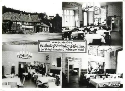 Germany Ho-Gaststatte Bahnhof Reinhardsbrunn bei Friedrichorda im Thuringer Wald multi view