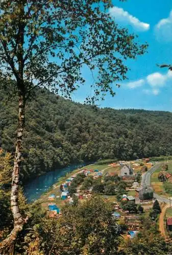 Belgium Bohan sur Semois Camping de la Douane vue aerienne