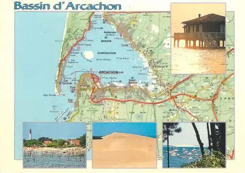 France Arcachon map
