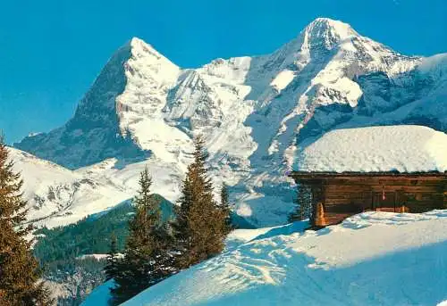 Italy mountain peak winter and snow