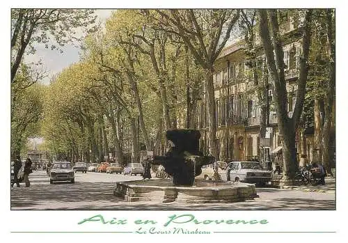 France Aix en Provence le cours mirabeau