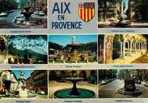 France Aix en Provence fountains