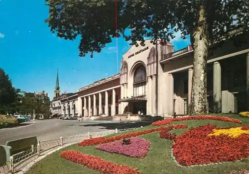 France Aix les Bains parc flower beds thermal baths