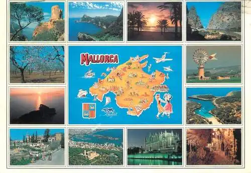 Spain Mallorca map