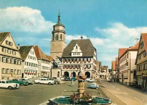 Germany Weil der Stadt marktplatz mit Kepler Denkmal