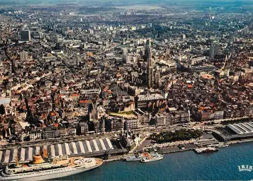 Belgium Antwerpen aerial panorama