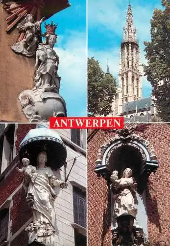 Belgium Antwerpen statues