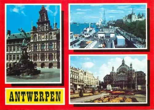 Belgium Antwerpen city hall ships