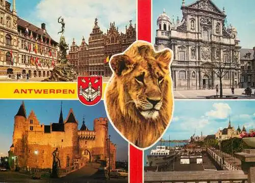 Belgium Antwerpen citadel lion