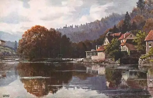 AK Germany Gernsbach Insel