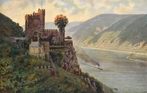 AK Germany Burg Rheinstein