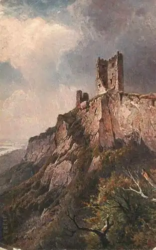 AK Germany Der Drachenfels ruins