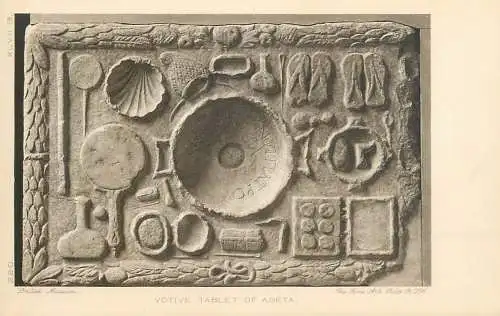 United Kingdom England London British museum fresco Votive tablet of Ageta