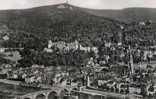 Germany Heidelberg mit Bergbahn