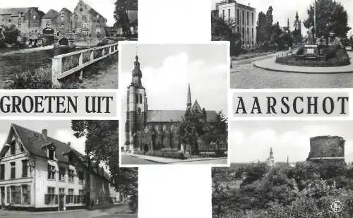 Belgium Aarschot panorama church