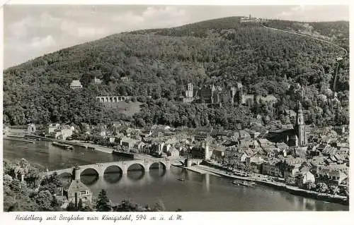 Germany Heidelberg mit Bergbahn zum Konigstuhl