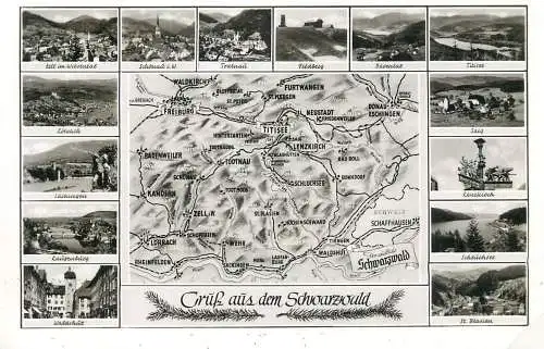 Germany Schwarzwald map
