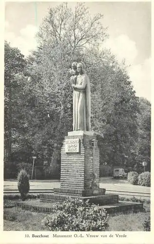 Belgium Boechout monument O.L. Vrouw