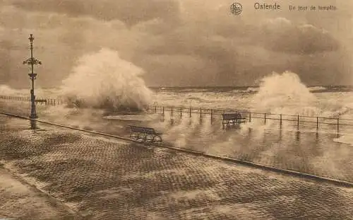 Belgium Oostende falaise