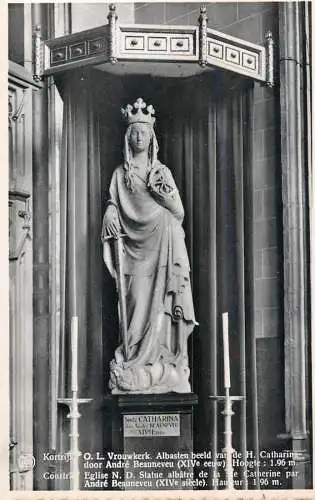 Belgium Kortrijk albastre statue