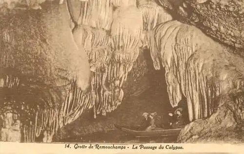 Belgium Grotte de Remouchamps le passage du Calypso
