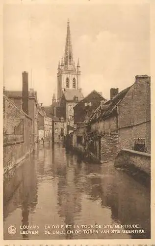Belgium Louvain St. Gertrude tower