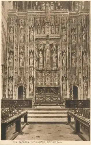 United Kingdom England Winchester cathedral the Reredos