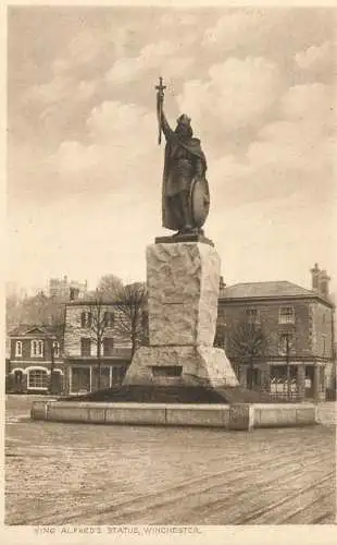 United Kingdom England Winchester King Alfred's statue
