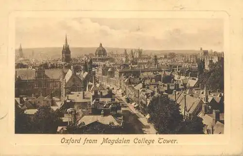 United Kingdom England Oxford from Magdalen college tower