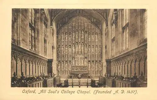 United Kingdom England Oxford BAll Soul's college chapel