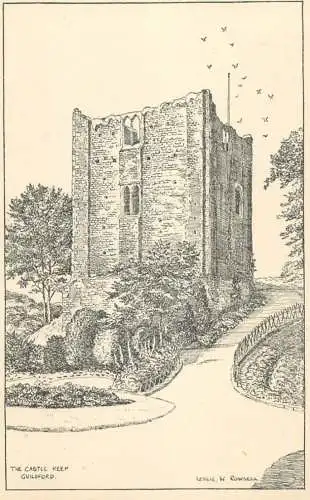 United Kingdom England Guildford castle keep