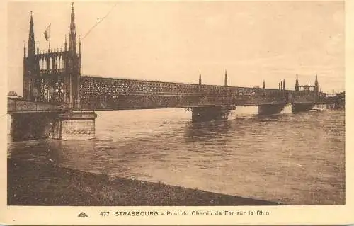 France Strasbourg pont du chemin de fer