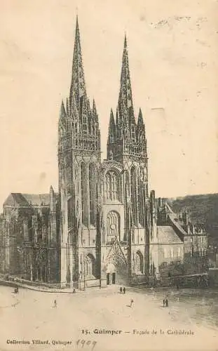 France Finistère  Quimper cathedrale