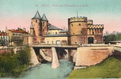 France Metz porte des Allemands et la Seille