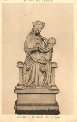 France Cluny abbey museum La Vierge italien art statue