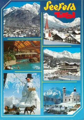 Austria Seefeld Tirol several winter sights