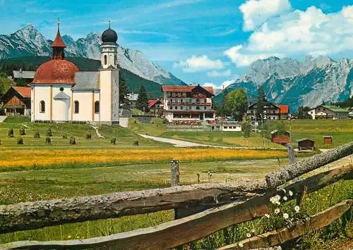 Austria Seefeld Tirol gegen Wetterstein und Karwendelgebirge