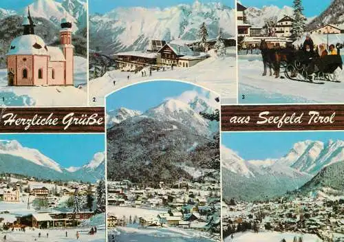 Austria Grusse aus Seefeld Tirol
