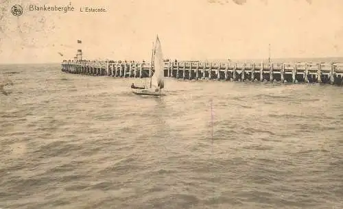 Belgium Blankenberge sailing vessel