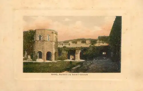Belgium Gand ruines Saint Savon