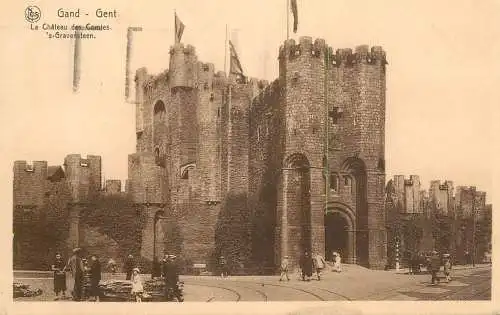 cpa Belgique Gent le chateau des Comtes