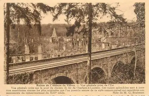 cpa Belgique Abbaye de Villers ruines
