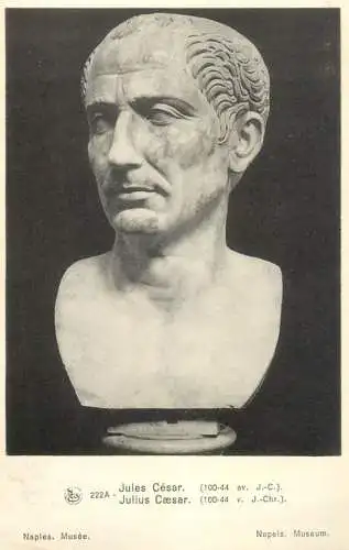 cpa Belgique Bruxelles royal museum Julius Caesar statue