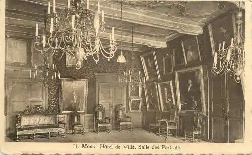 cpa Belgique Mons hotel de ville