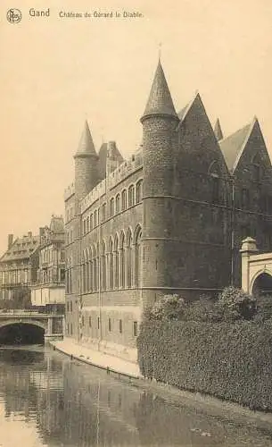 cpa Belgique Gent chateau de Gerard le Diable