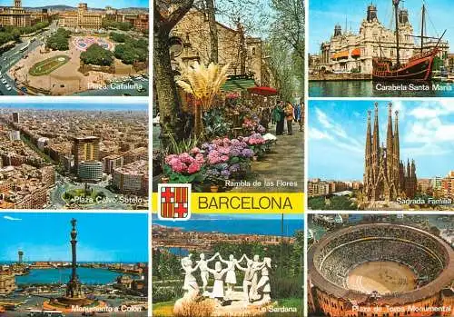 Spain Barcelona several sights and sites