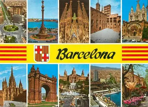 Spain Barcelona several sites and sights