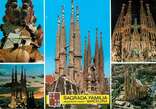 Spain Barcelona Sagrada Familia souvenir multi view